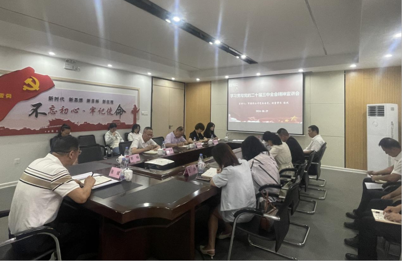 市國投公司領導赴下屬企業(yè)宣講黨的二十屆三中全會精神